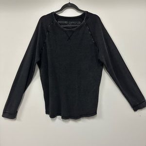 Stone Grey Long John Shirt/sweater with wide collar.